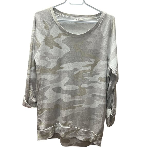 TNA 3/4 sleeve Camo Shirt - Size M - Picture 1 of 3